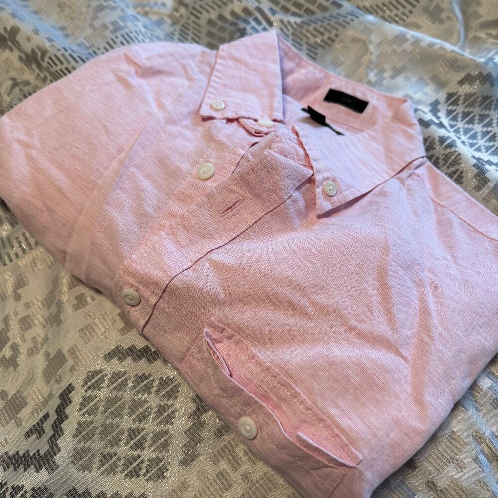 NWOT J. Crew linen shirt - Pink - SZ S